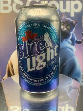 Vintage Beer Can Labatt Blue Light Imported Pilsner Light Beer Tab Empty